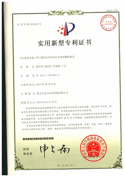Китай TIENMIN Co.,LTD Сертификаты